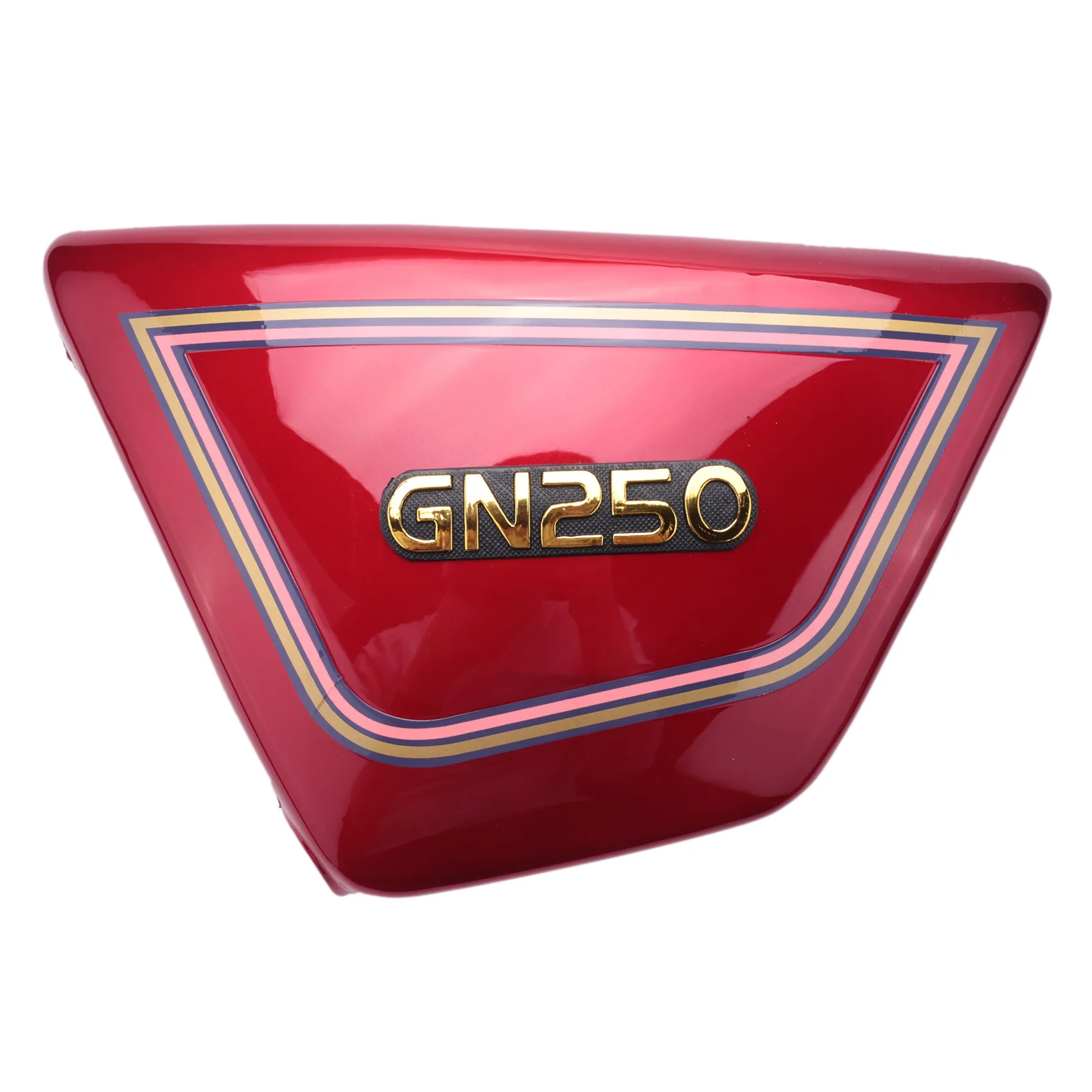 ملحقات الدراجة النارية زوج واحد من أغطية الجانب الأيمن والأيسر لقطع غيار الدراجات النارية Gn 250 Gn250 Gn250 قطع غيار الدراجات النارية باللون الأحمر