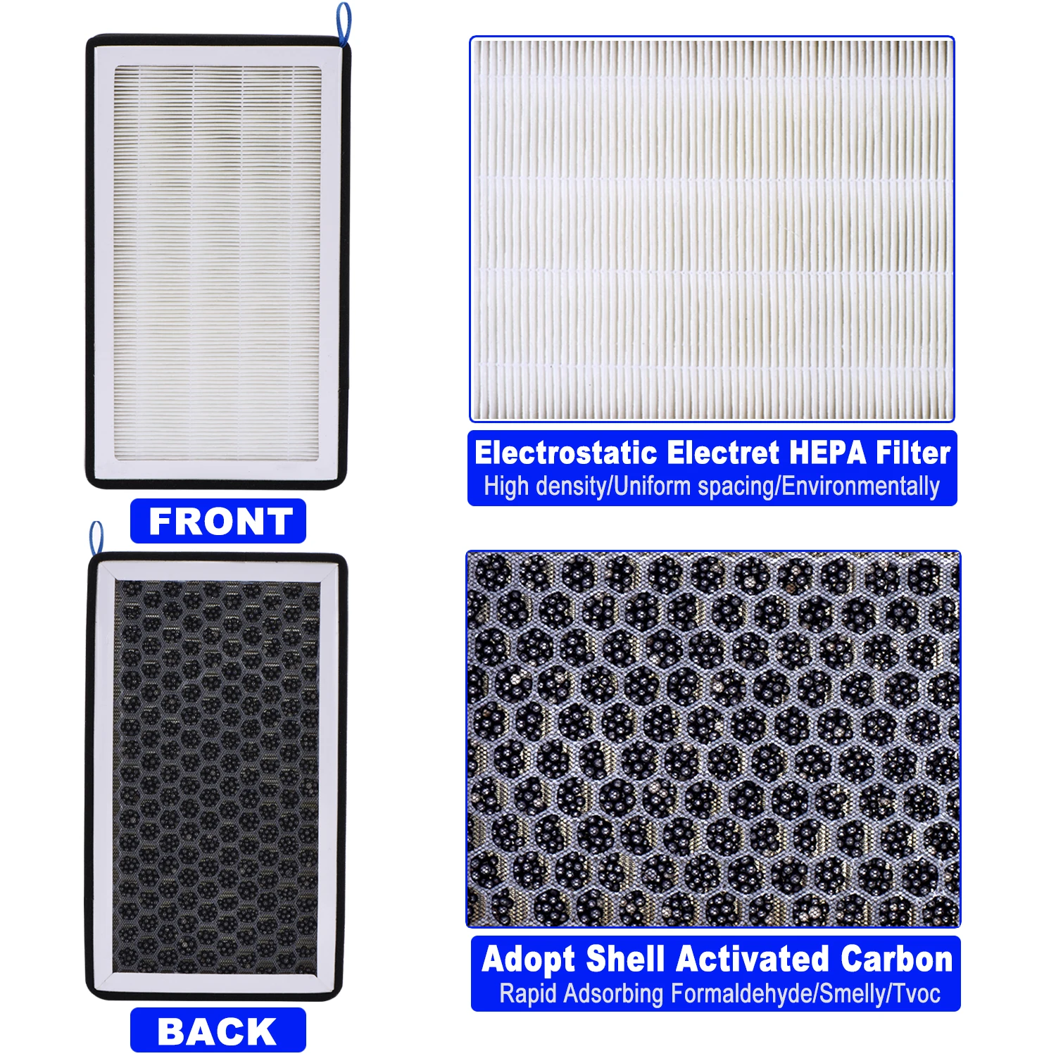 Model 3 HEPA Air Filter Cabin Filter with Activated Carbon Air Conditioner Replacement Kit Cabin Air-Filters For Tesla Model 3