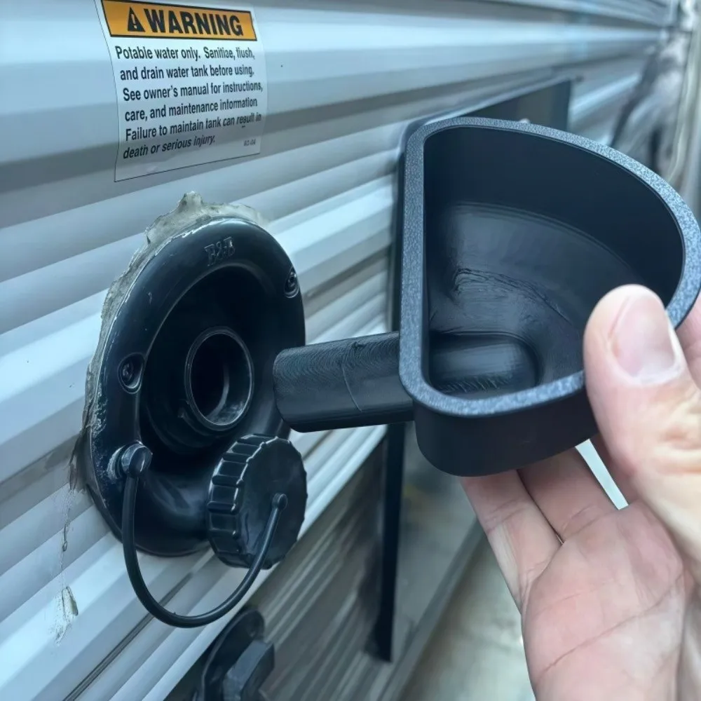 

High Quality Wide Mouth RV Water Funnel Anti-Spill Portable RV Water Inlet Funnel RV Trailer Funnel RV Accessory