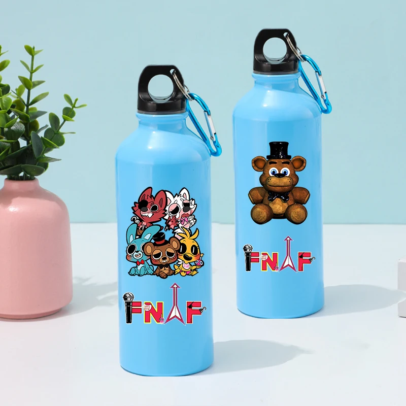Five Nights At Freddy's 2 Aluminum Water Cups Cartoon Creative Teddy Bear Water Bottle Sealed and Leak Proof Sports Flask Gifts