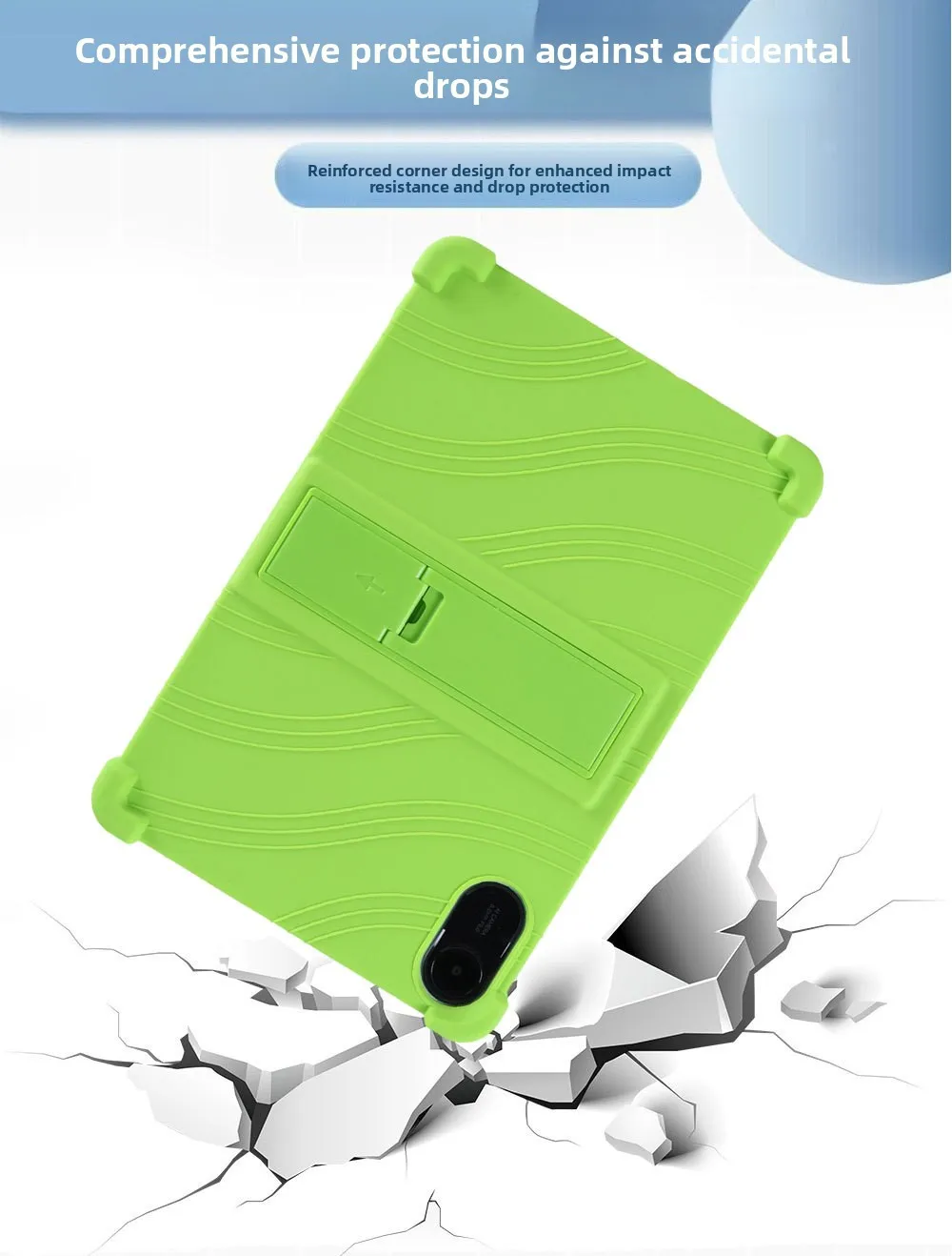 Silikonhülle für Redmi Pad 2 11 Zoll Tablet Stoßfeste Schutzhülle mit Ständer TPU Vollständiger Fallschutz – Detail 7
