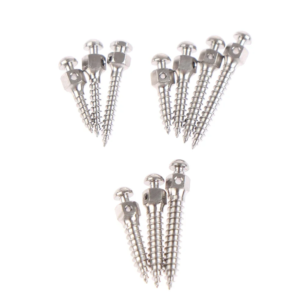 10Pcs Titanium Alloy Tooth Micro-implant Self-drilling Orthodontic Micro-anchor Screw Screwdriver Hexagon Wrench Handle