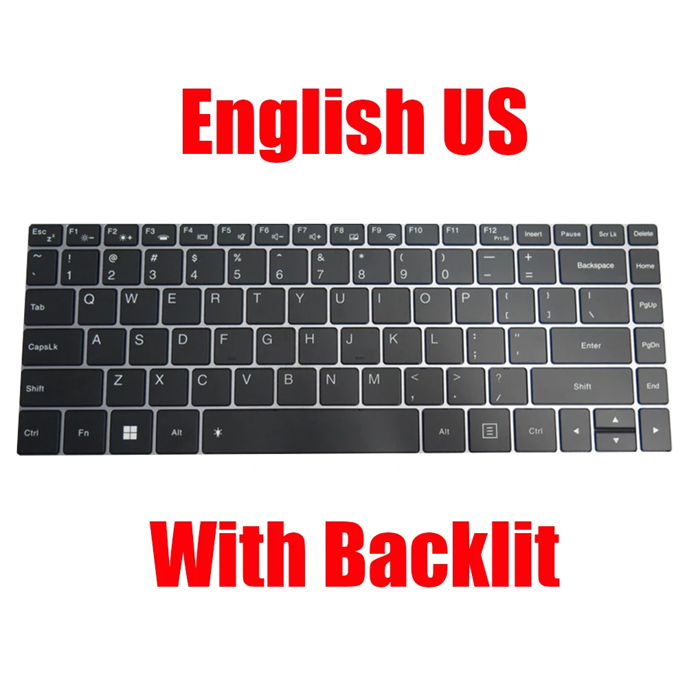 Teclado de laptop para infinix para inbook x2 xl21 inglês eua preto com retroiluminação novo