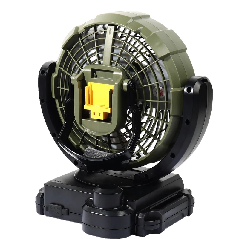 Imagem -03 - Makita-lxt Cordless Green Ventilador Elétrico Portátil Ferramenta Velocidade Ajuste do Vento 14.4 18v Dcf102zx1o Camping Outdoor