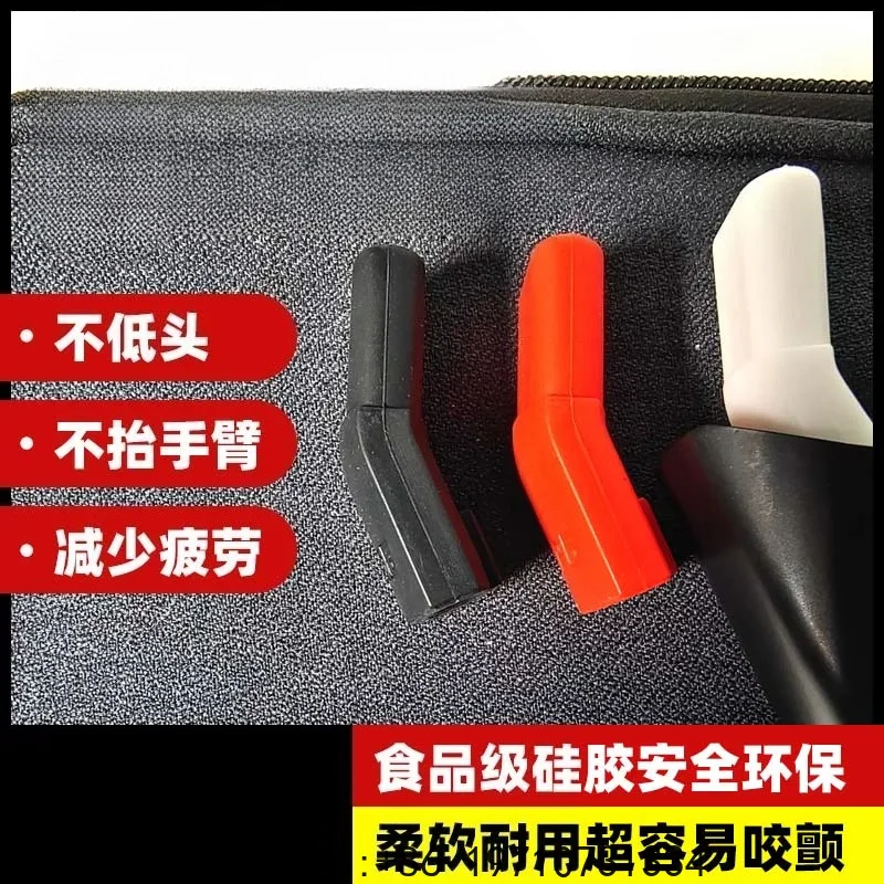 6000 special curved nozzle electric blow pipe flute head food grade silicone elbow blow nozzle