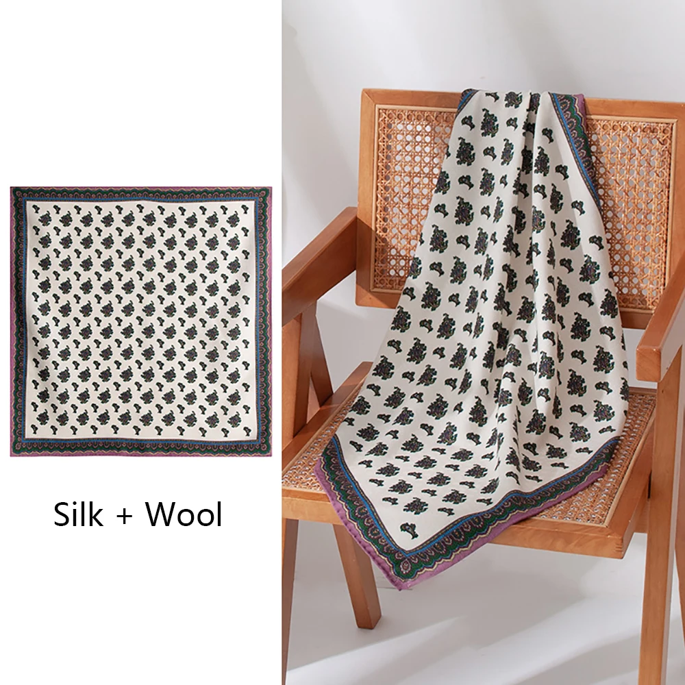 

Женский пригородный шарф с двусторонним принтом, шерстяной квадратный шарф, осеннее новое поступление, элегантная и изысканная шаль премиум-качества