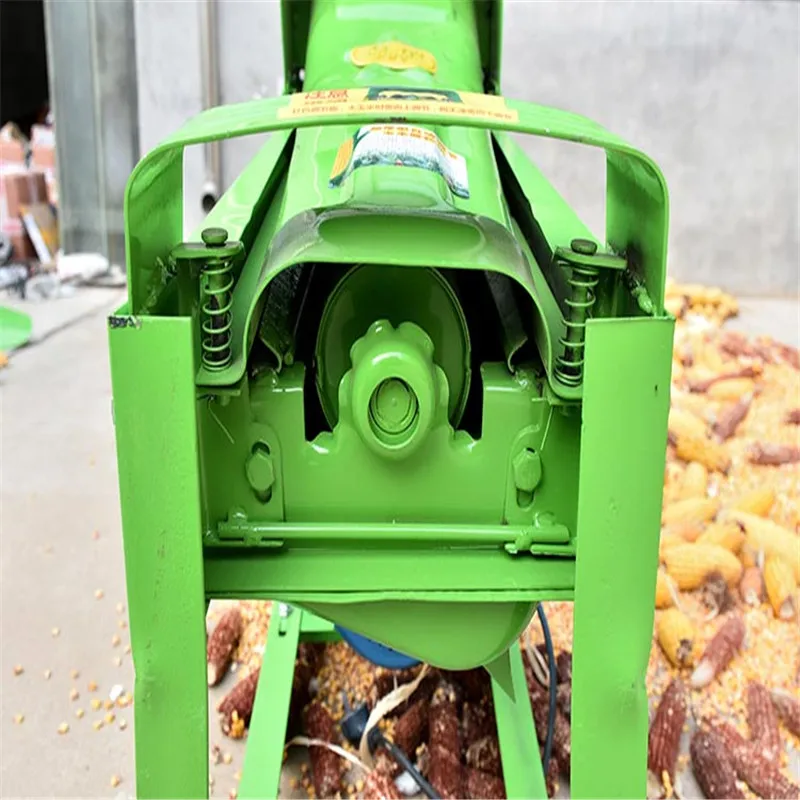 Mini Fully Automatic Corn Thresher Maize Peeler Sheller Machine Electrical Corn Threshing Sheller, Agricultural Machinery 220V