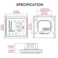 MOES WiFi Water/Electric Floor Heating Thermostat Gas Boiler Temperature Controller Smart Alexa Tuya Google Voice Zigbee Control - Image 6