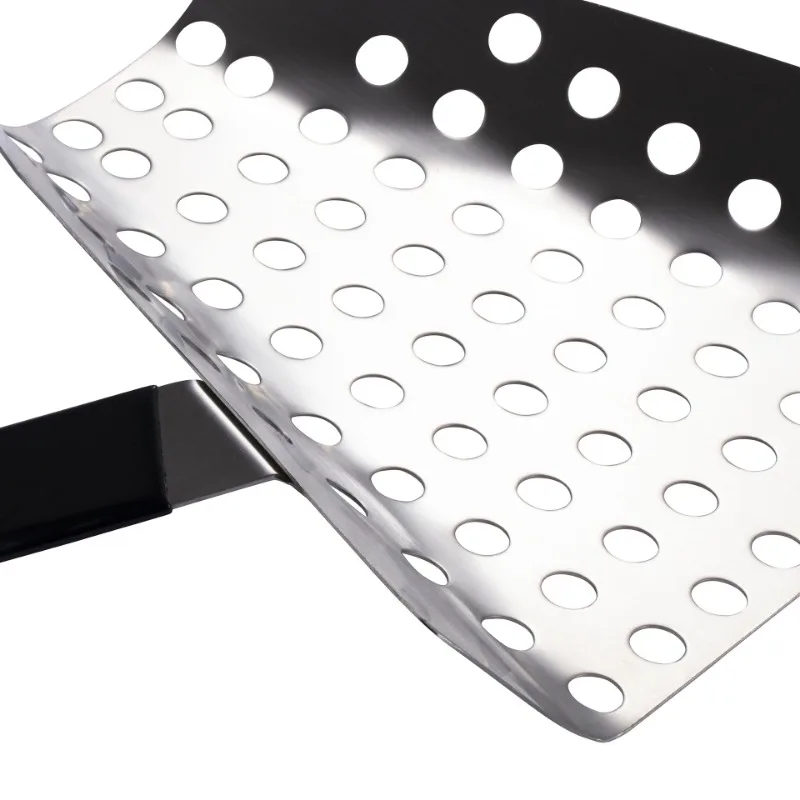 Popcorn Speed Scoop Stainless Steel Perforated Filter Spoon Fries Quick Fill Scooper for Snacks Dessert Food Popcorn Machine