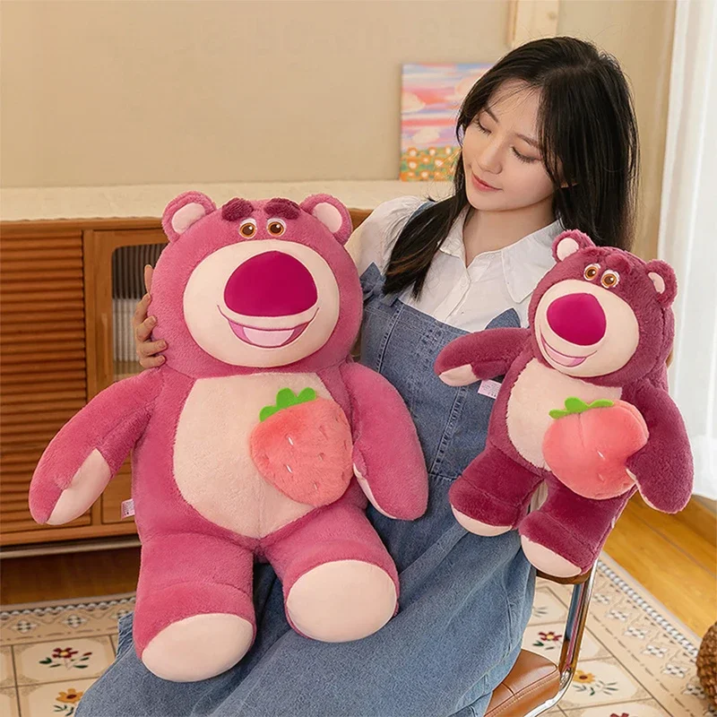 

Disney 65cm Plush Strawberry Bear Large Stuffed Animal Couple Kids Birthday Xmas Gift Cute Hugging Bear Doll for Children Gift