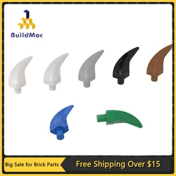 10Pcs MOC Parts 87747 Barb Claw Horn Tooth - Medium Compatible Bricks DIY Assmble Building Blocks Particle Kid Puzzle Toy Gift