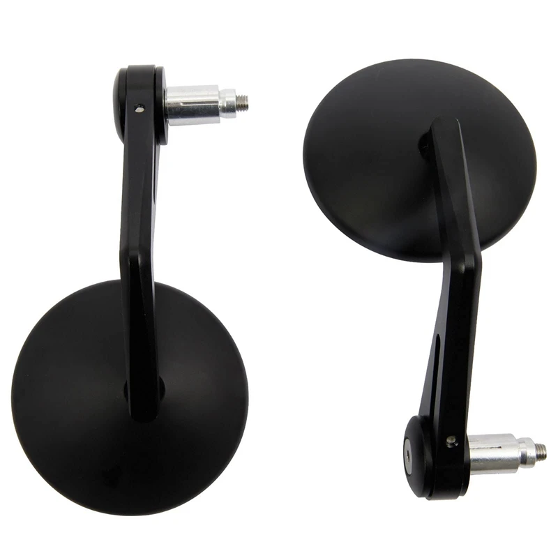 

1 Pair Of Universal Rear View Round Motorcycle Scooter Side Mirrors Handlebar Mounting Rod Diameter 13-19 Mm