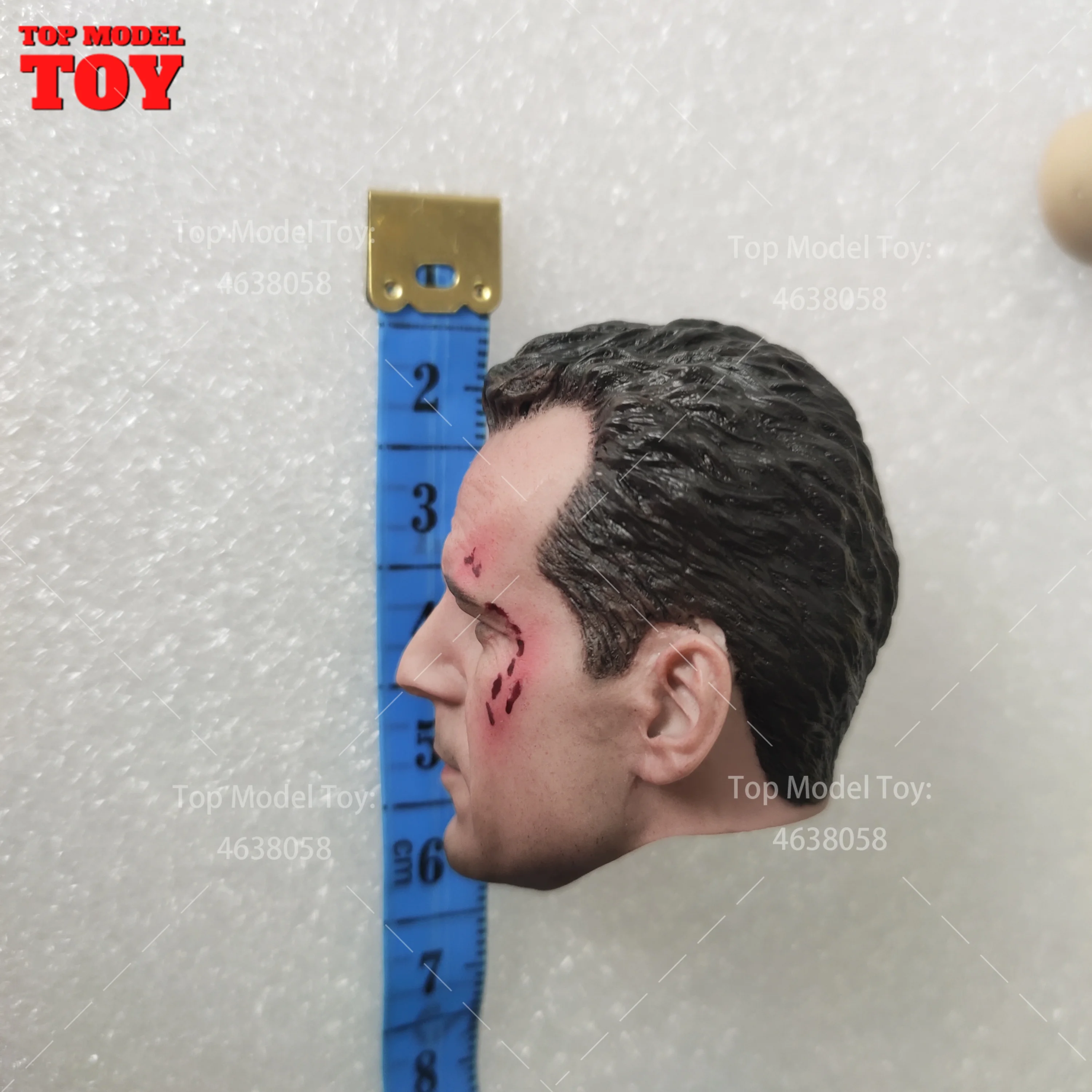 Bruce Willis im Maßstab 1/6 schnitzen verletzte männliche Kopf formung beschädigte Version passen 12 ''männliche Soldat Action figur Körper puppen – Detail 13