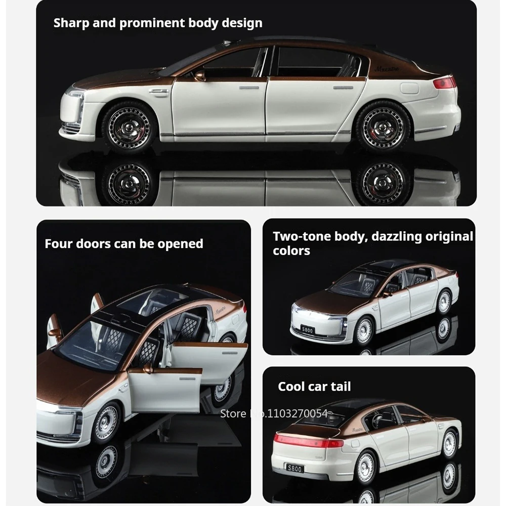 1:32 MAEXTRO S800 ロールスロイス カリナン おもちゃ 車 合金ダイキャストモデル ドア開閉 サウンドライト付き プルバックカー 誕生日プレゼント
