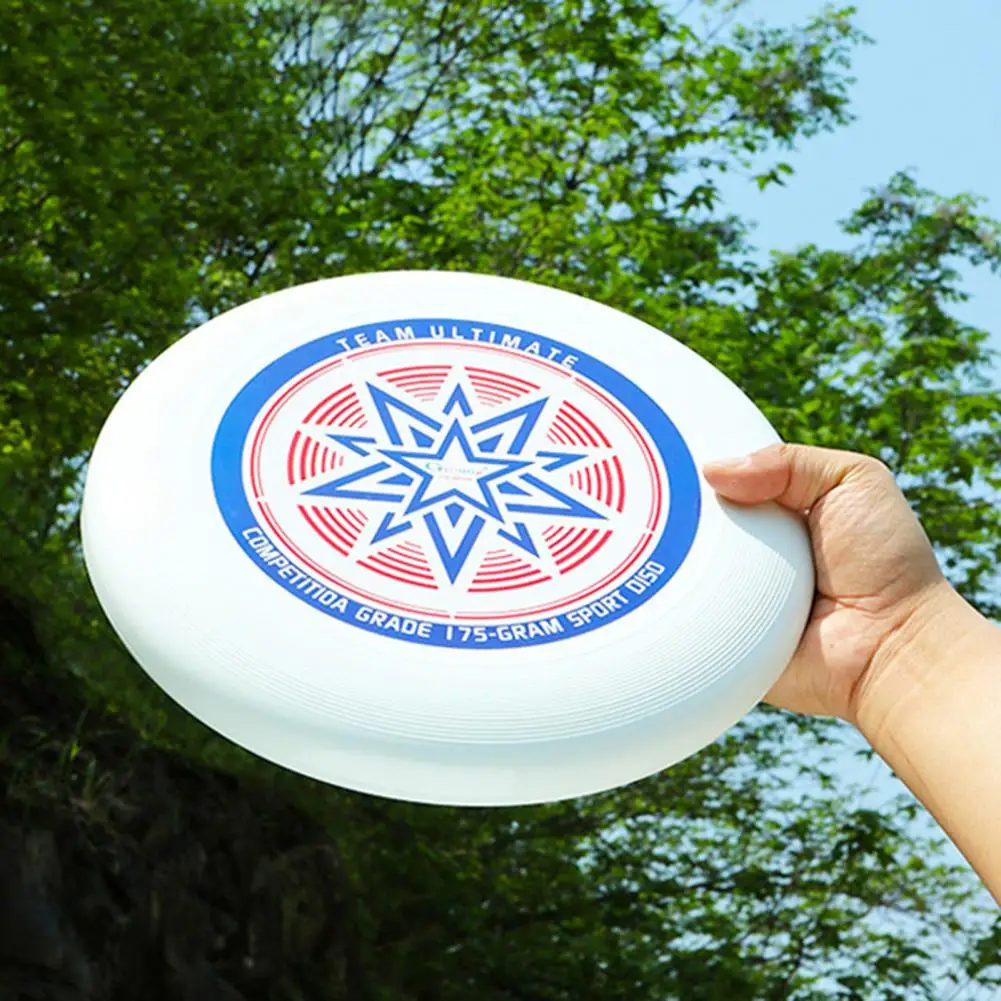 11 Inch/175g Flying Disc Geometric Print Concave Design Beach Flying Disc Sport Water Competition Discs Plastic Flying Disc