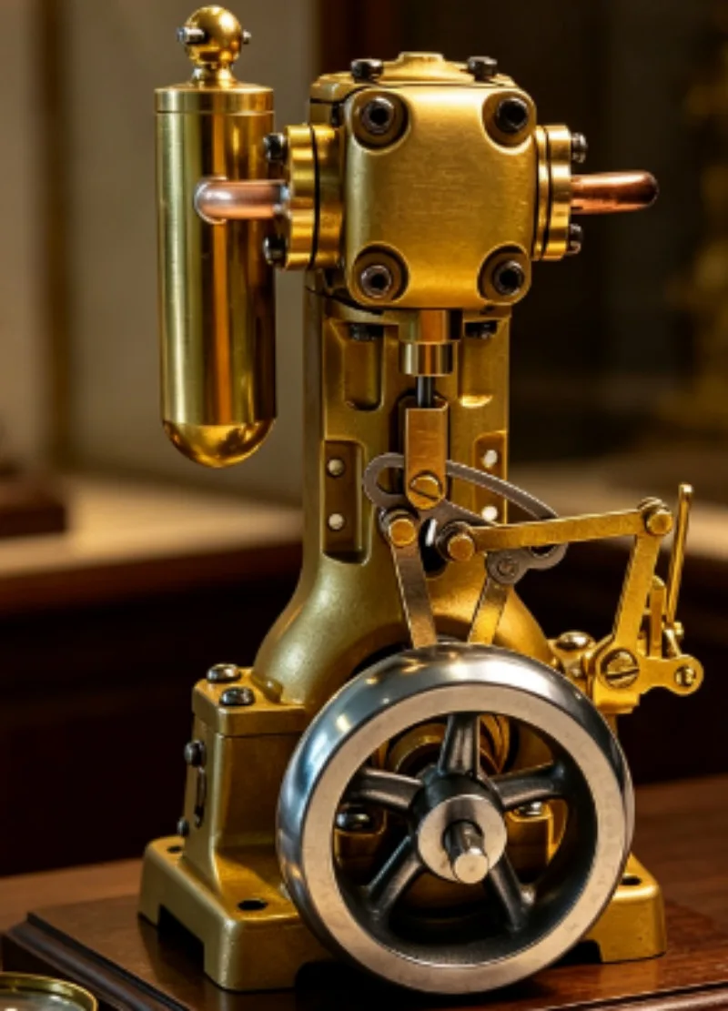 Retro metal engine model kit for desktop decoration