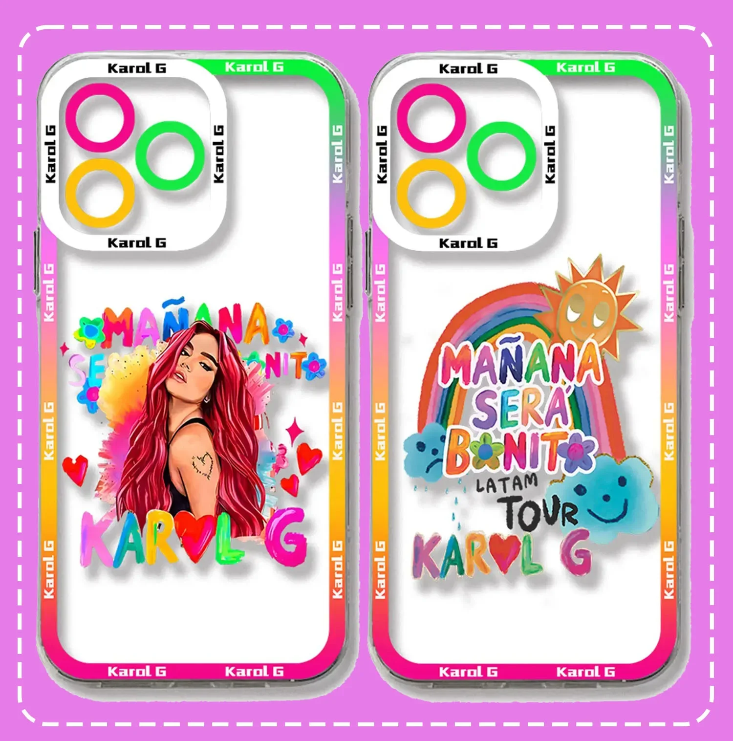 Fashion Karol G Manana Case For iPhone 16 Pro Max 15 14 Plus 13 12 11 Pro XR XS X 8 7 SE 2020 TPU Soft Silicone Shockproof Cover