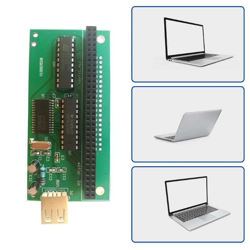 PC104 para placa adaptadora conexão USB aprimora suporte periférico computador