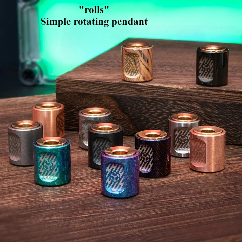 edc-fidget-spinner-scroll-gyroscope-pendant-play-titanium-alloy-knife-pendant-fingertip-pendant-decompression-desktop-toy
