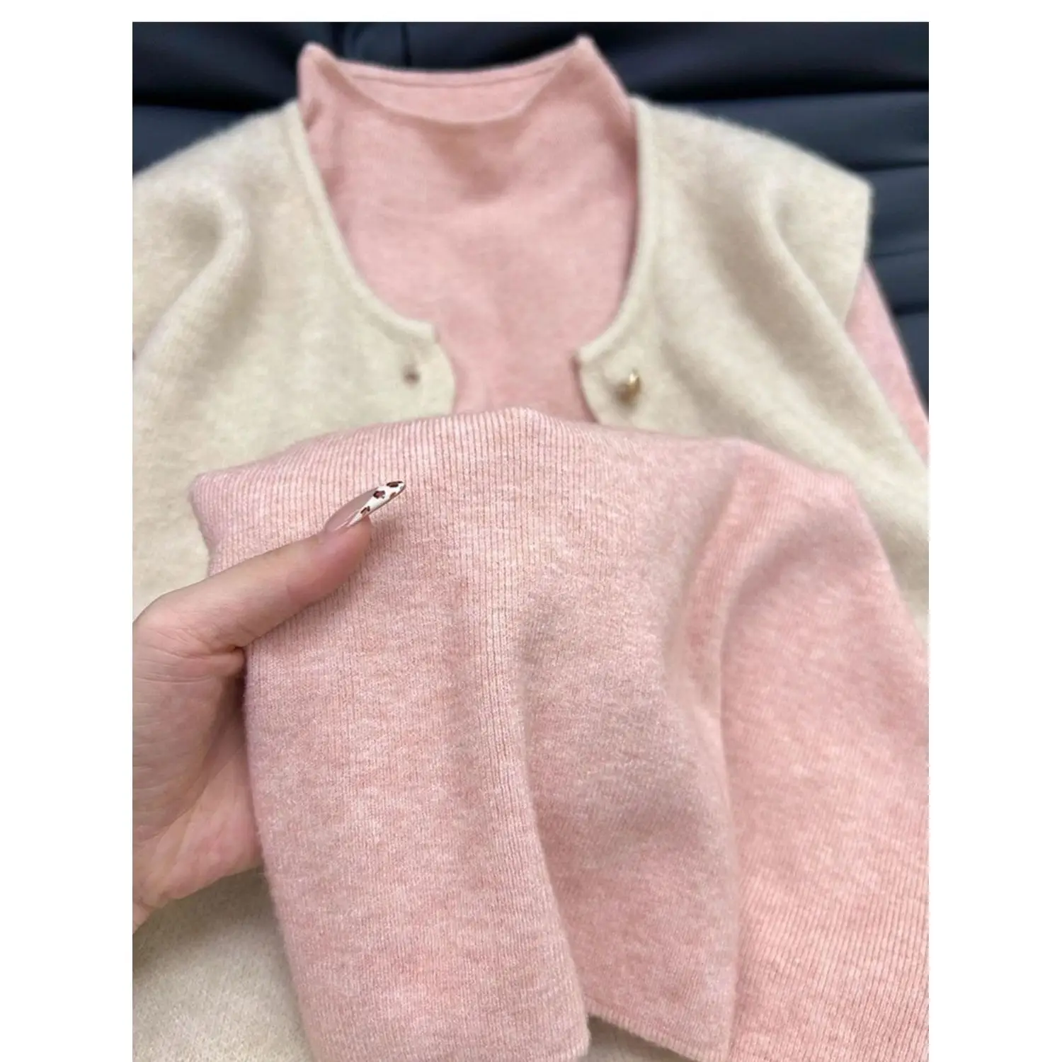 Versatile Basic Knitted Long Sve f High Collar Women's Base irt Slim Fit Simple  Color Inner Wear for Autumn Winter