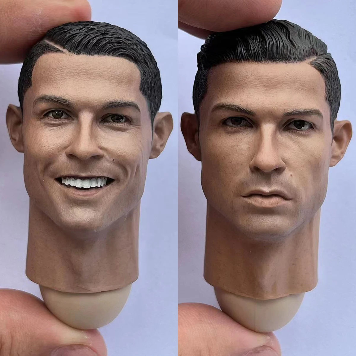 1/6 Scale Ronaldo Head Sculpt Male Head Carving Model Fit 12'' Action Figure Body Dolls