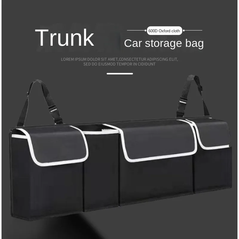 

Oxford Cloth Car Trunk Buggy Bag Car Rear Seat Back Hanging Bag Car Storage Bag Automobile Storage Bag Buggy Bag