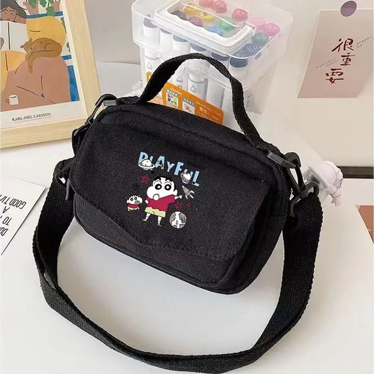 

Crayon Shin-chan Shoulder Bag Cartoon Originality Printing Canvas Bag Fashion Delicate High Capacity Versatile Messenger Bag