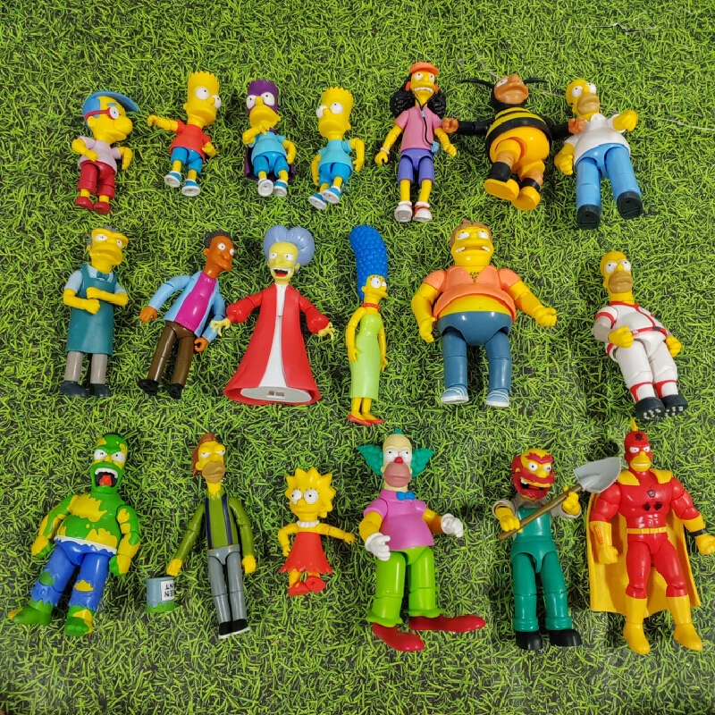 In Stock Genuine Bulk New Jakks The Simpsons Super Action Figures Model Collectible Toys Desktop Ornament Festival Birthday Gift