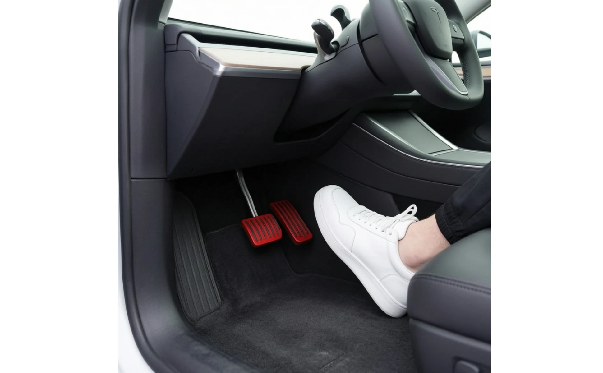 2 Pieces Accelerator and Brake Pedal Covers Slim-Profile Pedal Covers with Anti-Slip Inserts Car Parts Sporty Long-Lasting
