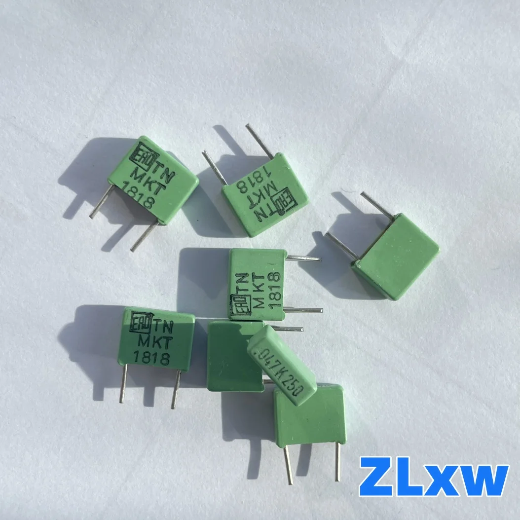 10PCS 400V6.8NF ERO MKT1822 สีเขียวตัวเก็บประจุฟิล์ม 6.8NF400V 6800PF 300V 682 1818 0.047UF250V p7.5mm ทองแดงเท้า Coupled Capacitor