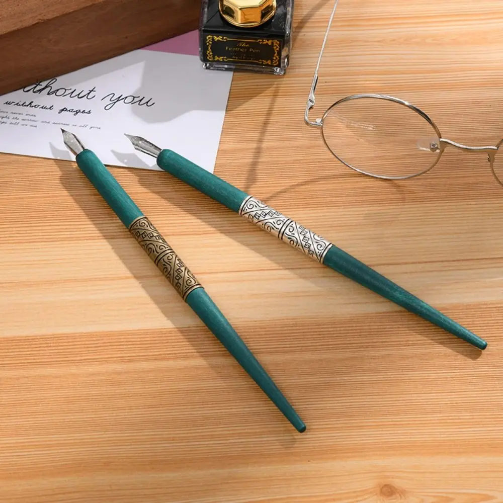 Portable Stainless Steel Tip Dip Pen Kit With Holder Calligraphy Pen Comic Dip Pen Students