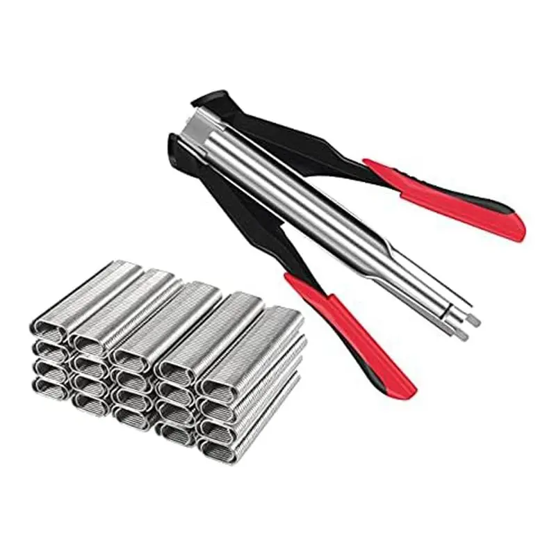 AF90-خنزير القلم المشبك عدة المبارزة دليل المشبك بائع المسامير مع 2500 قطع C7 خنزير القلم C المشبك للحيوان سلك سياج قفص الطيور دائم #1