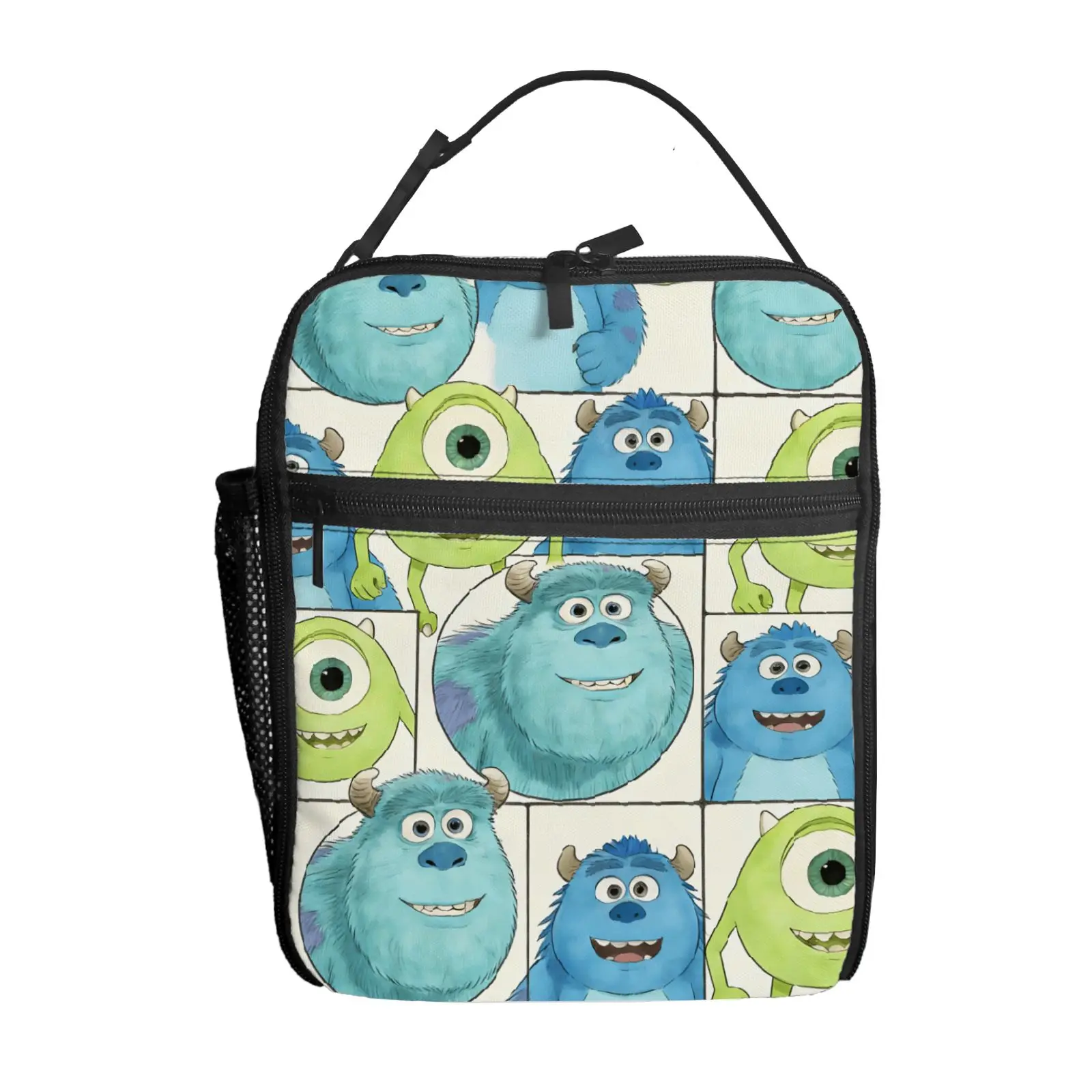

1 шт. Монстры и Ко. Сумка для обедов, высококачественная, милая, повседневная, для вечеринок, пикников, школы, в подарок, для ежедневного использования
