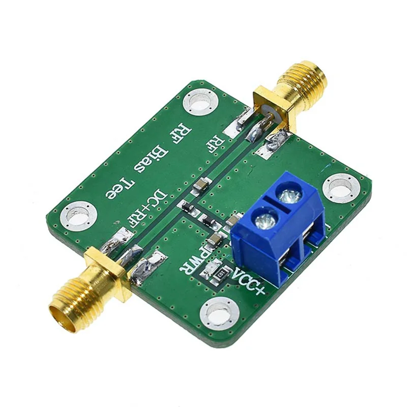 Stylish-Bias Tee Broadband 10-6000Mhz RF Microwave DC Bias DC Blocker For HAM Radio RTL SDR LNA Low Noise Ham Radio Amplifier