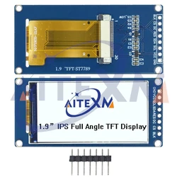 1.9 Inch IPS Full Angle TFT Display Screen LCD Color Display Module SPI Serial Port High-definition 170x320 ST7789 For Arduino