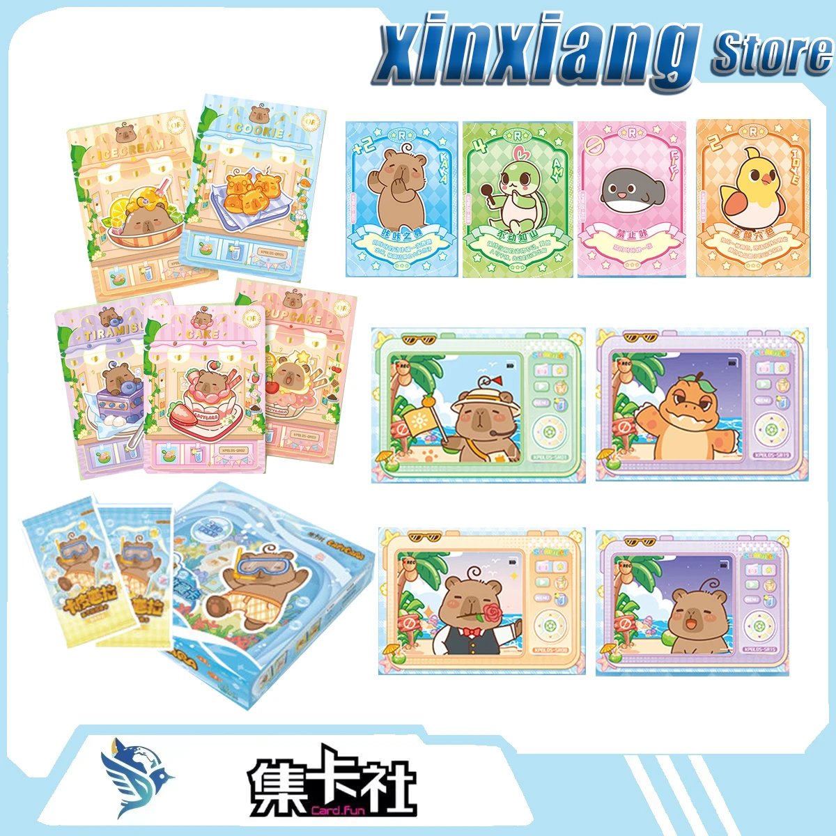 

Card Fun Collectible Cards Capybara Collection Card Cute And Soothing Cartoon Characters In Anime And Manga Child'S Hobbies