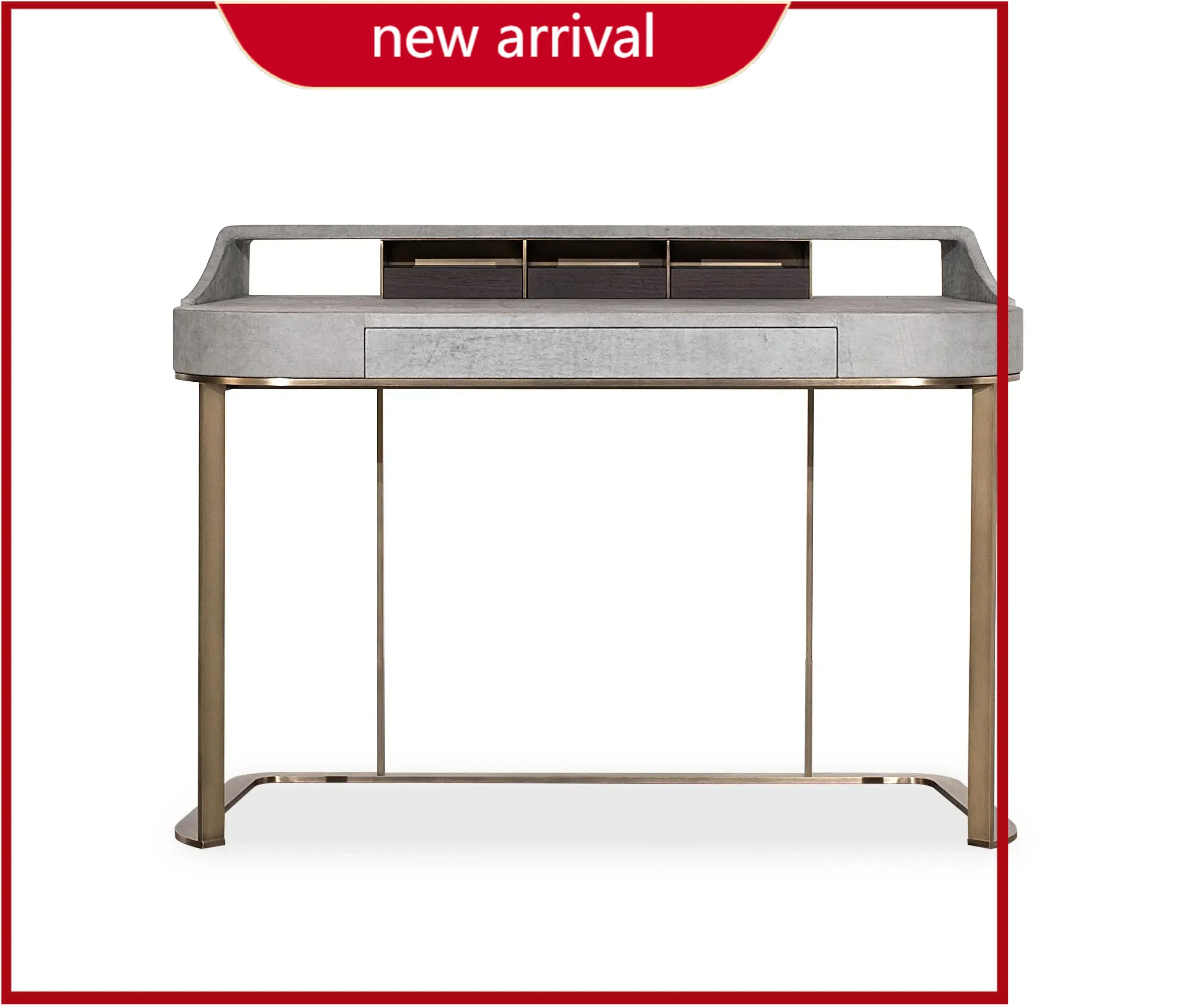 

BJ Italian Rock Slab Antique Desk Household Simple Solid Wood Writing Desk