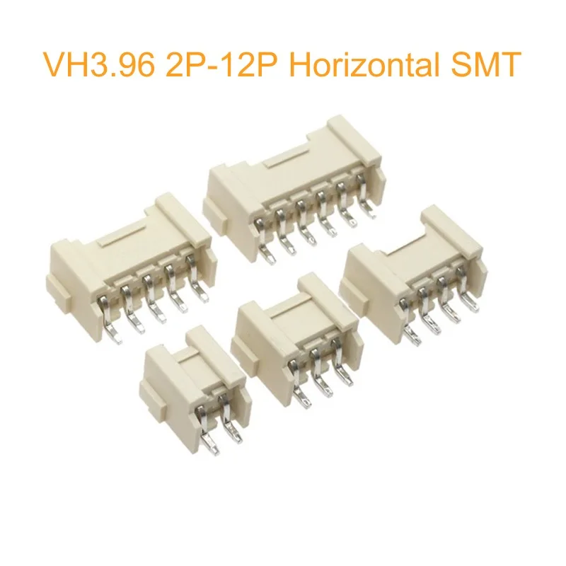 20PCS-VH3.96mm PCB Male Wafer Connector DIP Right Angle Vertical SMT SMD Straight Horizontal Connector 2P-6P