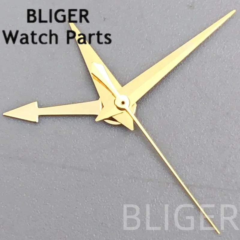 ساعة يد جديدة من BLIGER باللون الفضي/الذهبي الوردي/الذهبي/الأسود بتوقيت جرينتش بأربعة أيدي لملحقات الساعة المتوافقة مع الآلية اليابانية NH34