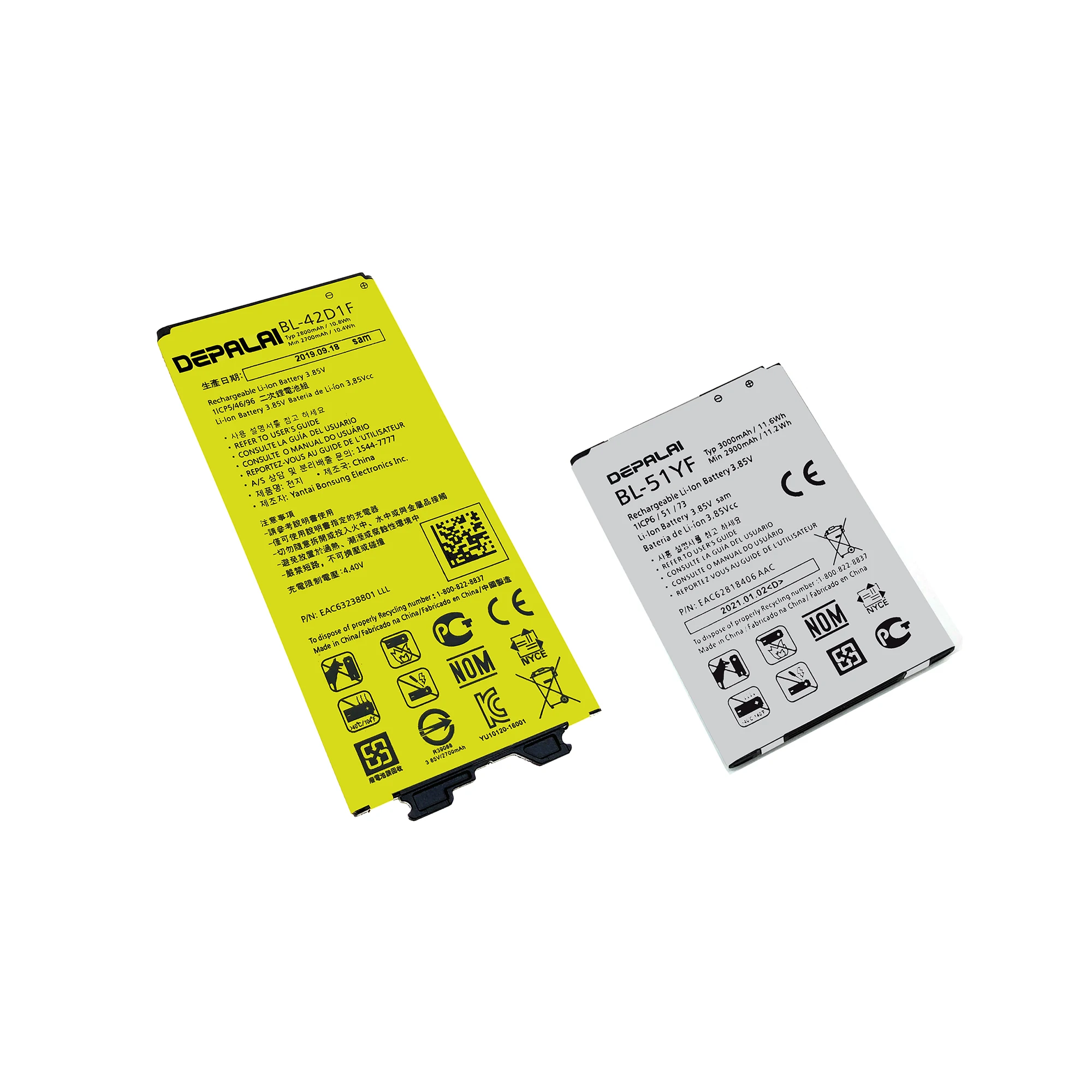 BL-53YH BL-51YF BL-42D1F Battery For LG Optimus G3 G4 G5 D830 D850 D851 LS990 H815 H818 H810 VS987 US992 H820 F700 Batteries