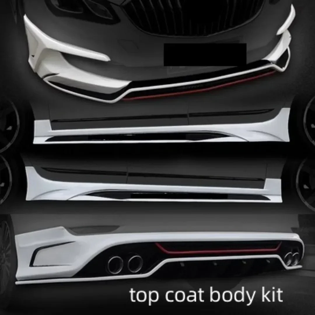 Front Rear Lip Side Skirt Tail Wing Assembly For Buick Excelle Opel Astra J 2014-19 modified Top Coat Undercoat Auto Accessories