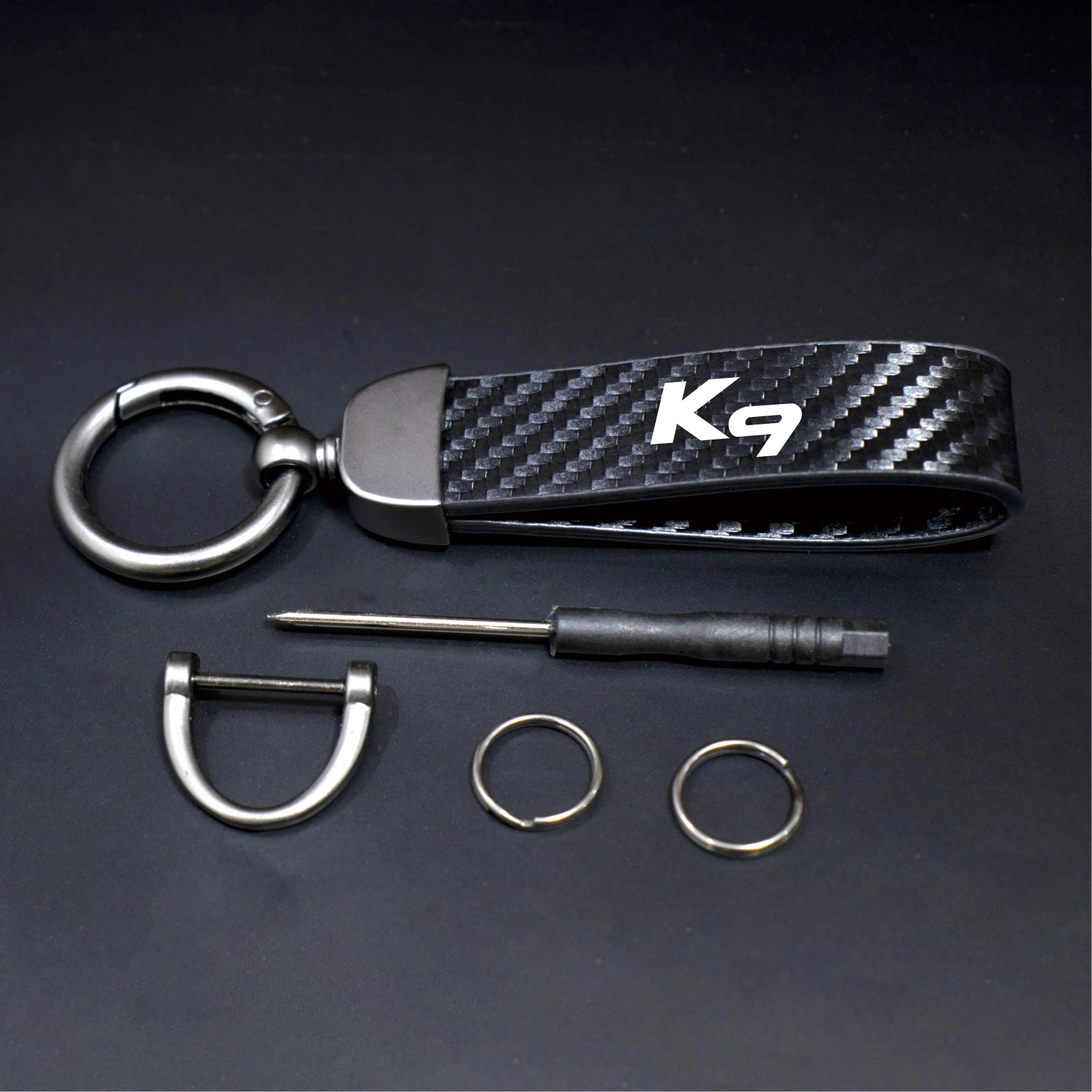 

1pcs Leather Car Lanyard Keychain Keyring For K5 Rio K9 Ceed Sorento Optima Roul Cadenza Carens Cerato Auto Accessories