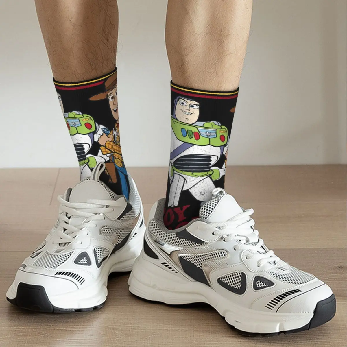 Girl Cute Socks Toy Story Buzz Lightyear Woody Buds Merch Comfortable Dress Socks Suit For All Season