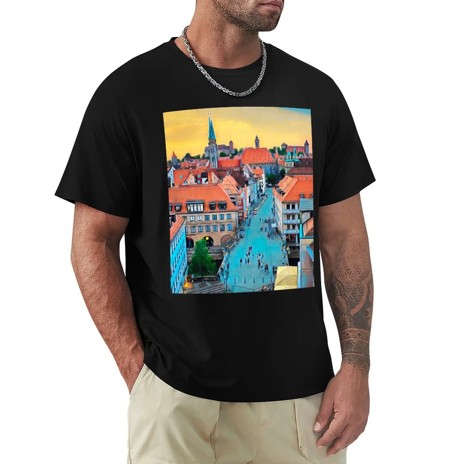 

Streets of Nuremberg T-Shirt topping custom t-shirts cotton graphic tees men clothings