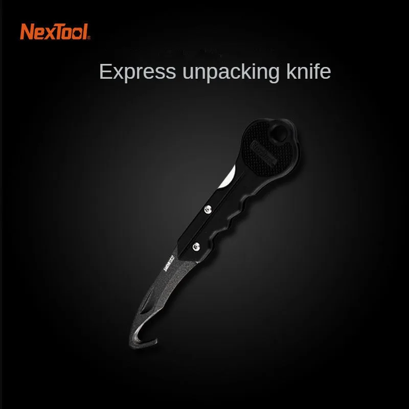 Nextool Portable Mini Box Cutter Seat Belt Cutter Utility Knife SK5 Blades Cutting Auto-Retractable Pocket Paper Folding Tools