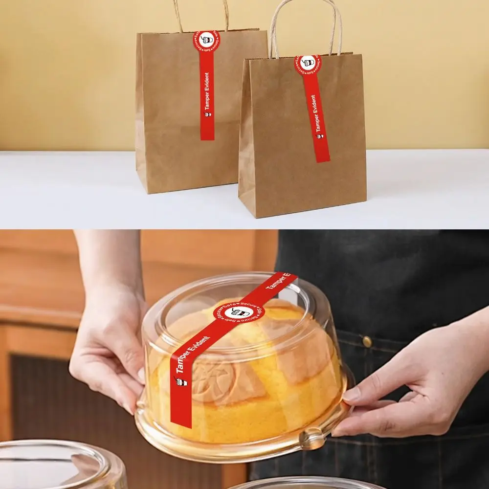 Self-Adhesive Food Retail Package Seal Stickers Handmade Waterproof Baking Sealing Stickers Cute Long Label
