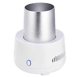 Cup Cooler Coffee Warmer Desktop 2 In 1, USB Portable Mini Refrigerator Coffee Tea Drinks Mug Warmer Cooler with Aluminum Mug