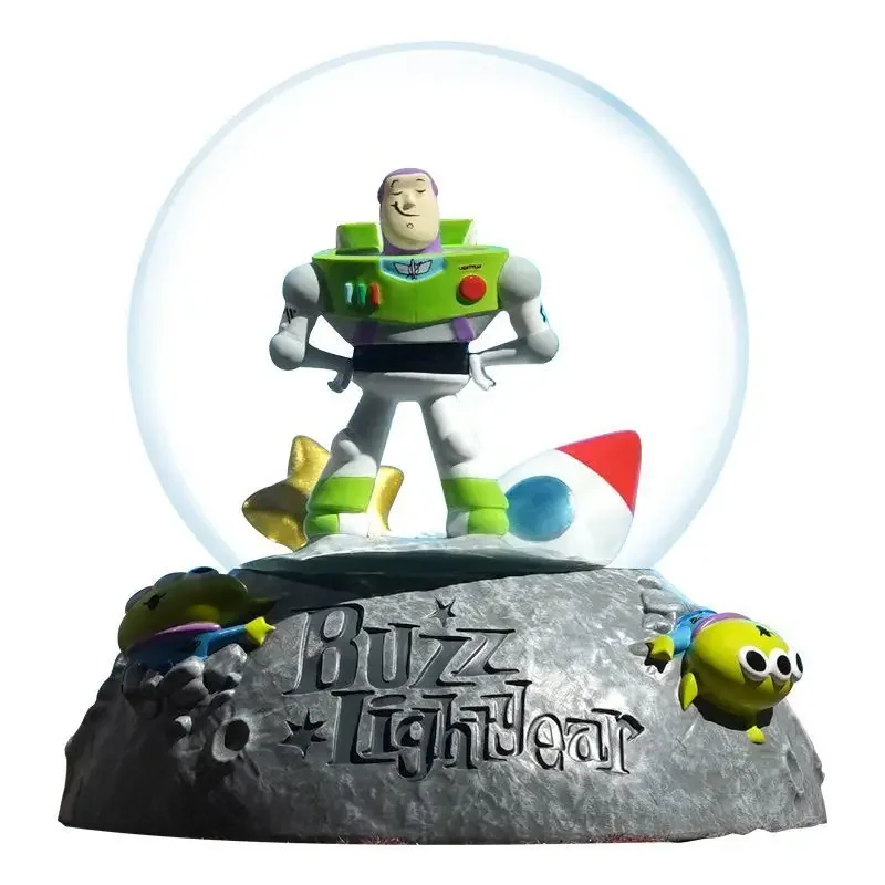 [Funny] 15cm Disney Toy Story Buzz Lightyear crystal ball Action figure toys statue collection model home decoration kids gift