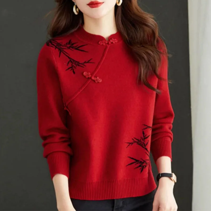 

Женский свитер на пуговицах с воротником-стойкой, осень-зима, новый короткий топ, вязаный базовый топ