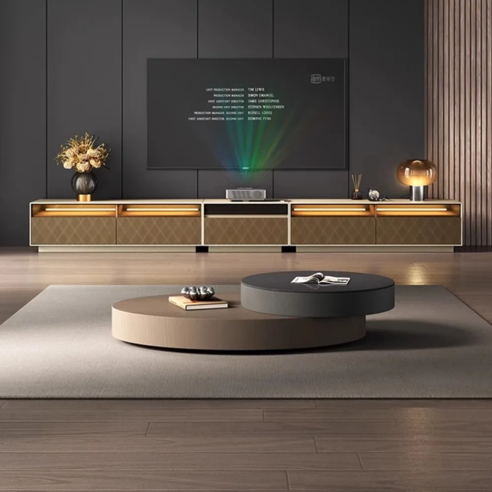 Design Luxury Coffee Table Living Room Storage Minimalist Books Tables Rotate Modern Mesa De Centro De Sala Home Furniture